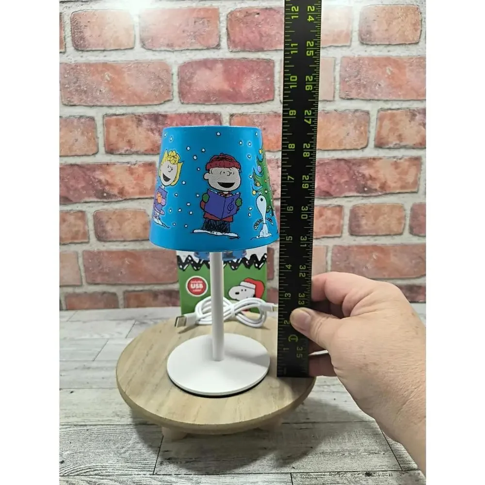 Peanuts Rechargeable Touch Indoor/Outdoor Lamp With Dimmer Holiday Carolers New